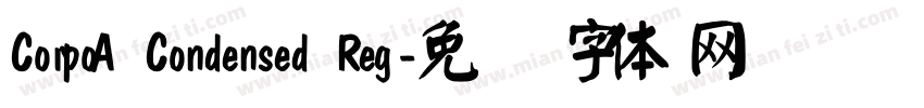 CorpoA Condensed Reg字体转换